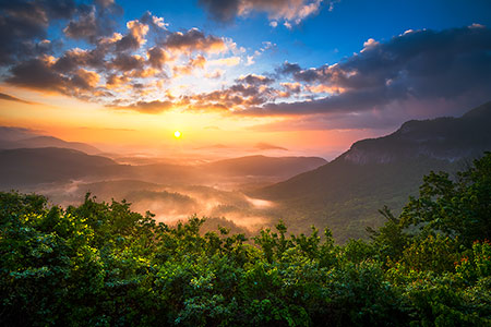 Highlands NC Sunrise Landscape Photography