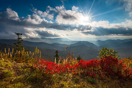 Blue Ridge Parkway Autumn Landscape Photography