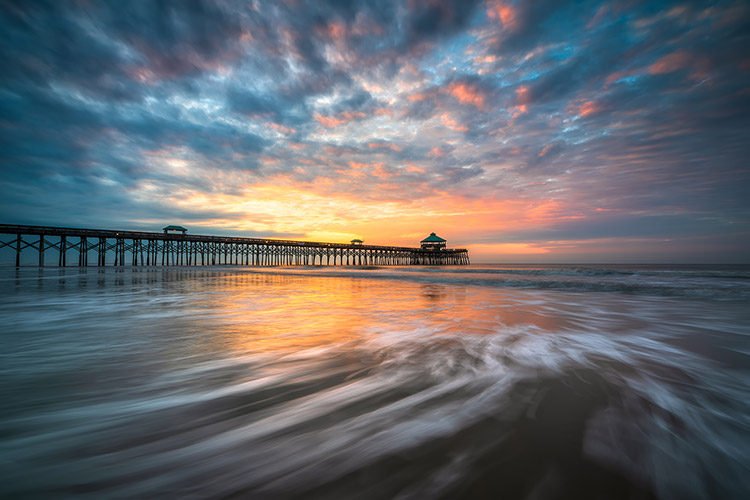 Folly Beach Sunrise Seascape Photography