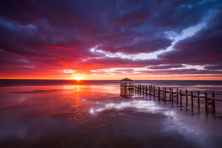 Sunset in Duck NC Fine Art Landscape Print