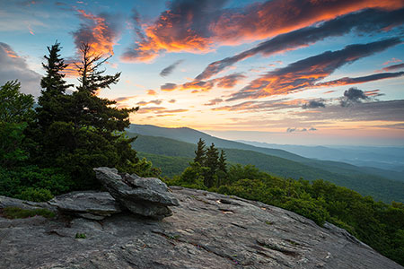 North Carolina Blue Ridge Parkway Grandfather Mountain Sunrise Photography