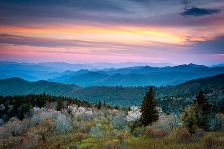 Blue Ridge Parkway Pastel Scenic Landscape Photography