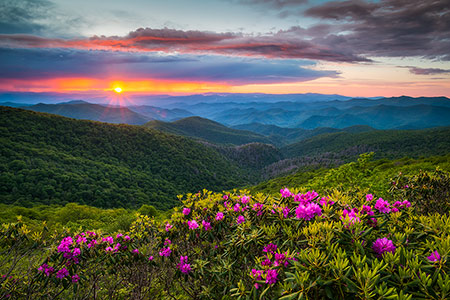 Blue Ridge Parkway Asheville NC Craggy Gardens Scenic Photography