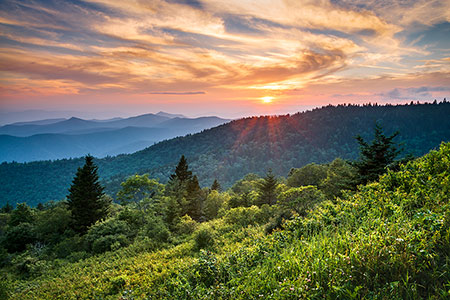 Cowee Mountains Overlook Blue Ridge Parkway Photography