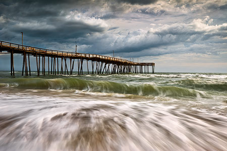 OBX NC Coastal Fishing Pier Fine Art Landscape Photography