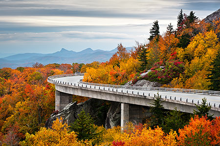 Blue Ridge Parkway Viaduct Bridge Photo Location North Carolina