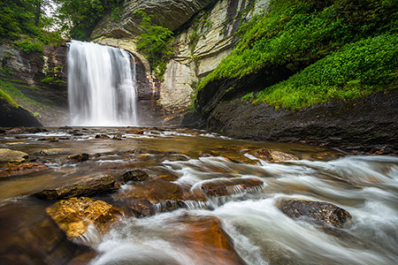 Blue Ridge Waterfalls Landscape Canvas Print