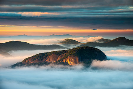 Asheville NC Looking Glass Rock Scenic Landscape Photography