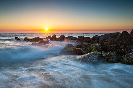 Vilano Beach Sunrise Seascape Beach Photography Print