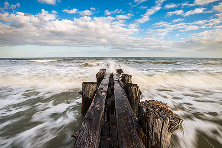 Folly Beach SC Scenic Coastal Seascape Photo