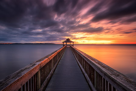 OBX NC Coastal Fishing Pier Fine Art Landscape Photography